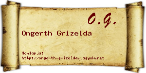 Ongerth Grizelda névjegykártya